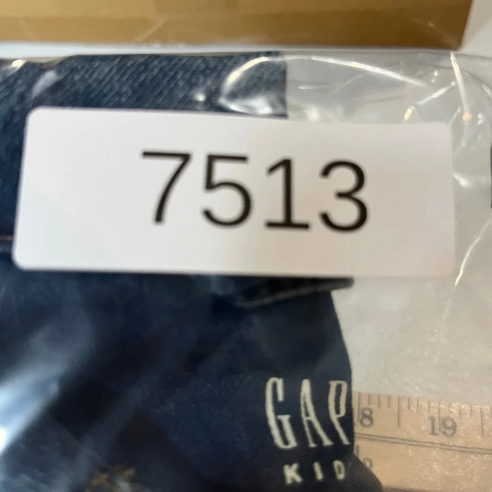 Gap Denim Jacket Kids S Blue Medium Indigo Knit Denim Trucker 334440-00 7513
